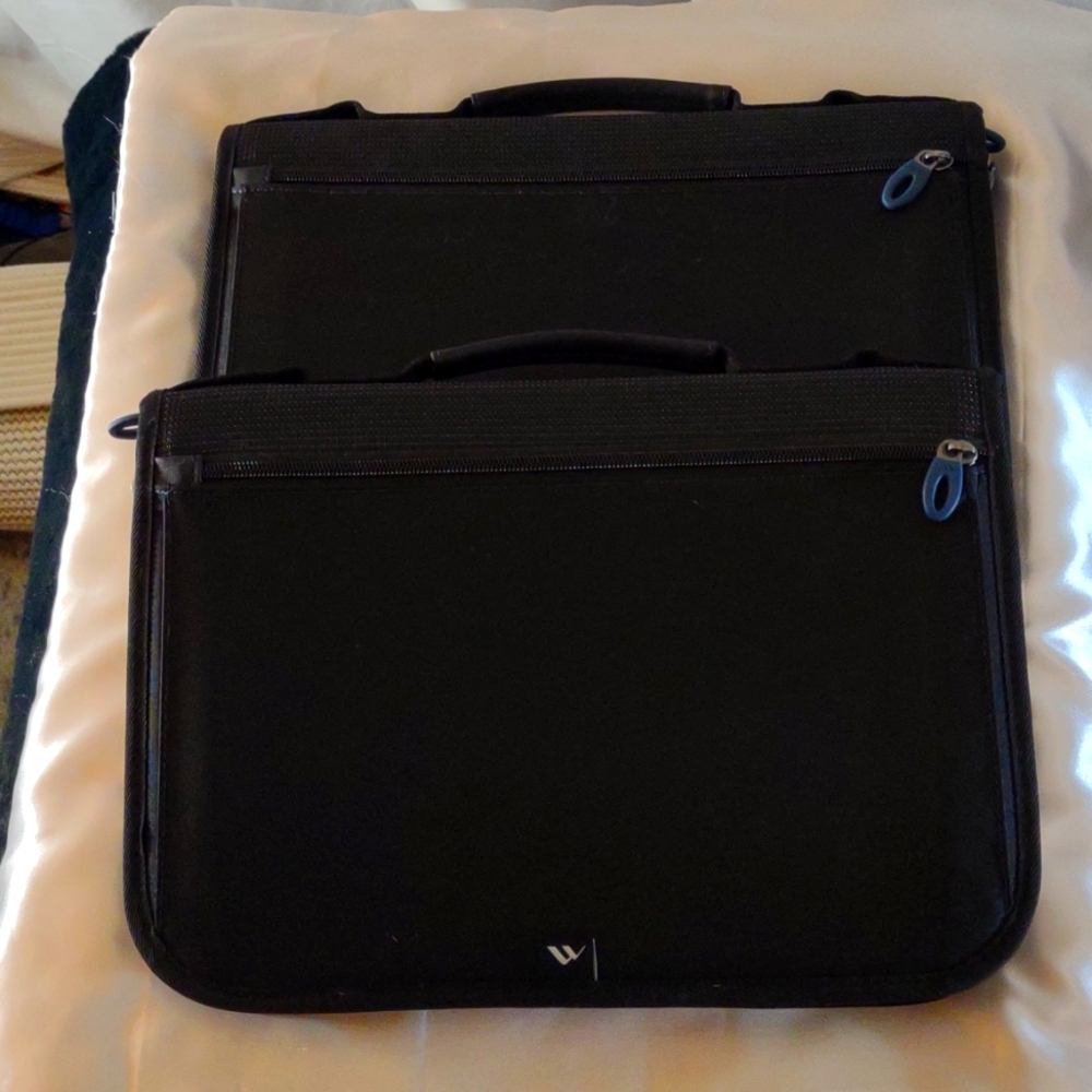 Lot of 2 Brenthaven Laptop Sleeve Neoprene Travel Bag Computer Zipper iPad Cases